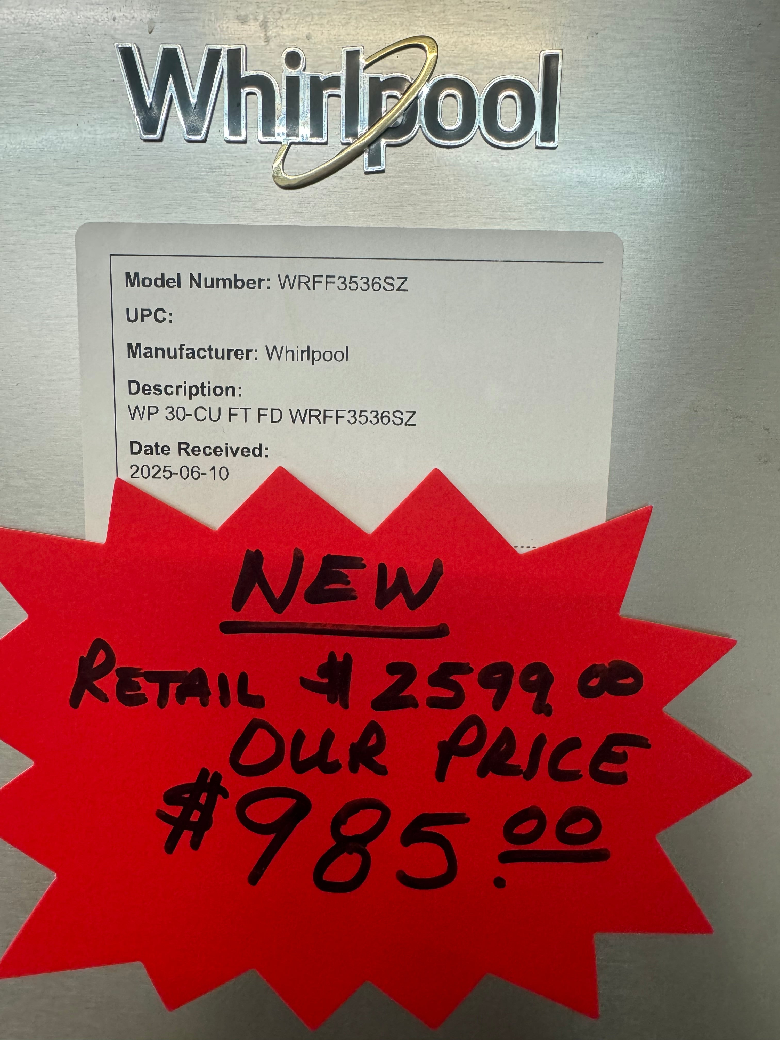 2025 New Whirlpool Refrigerator