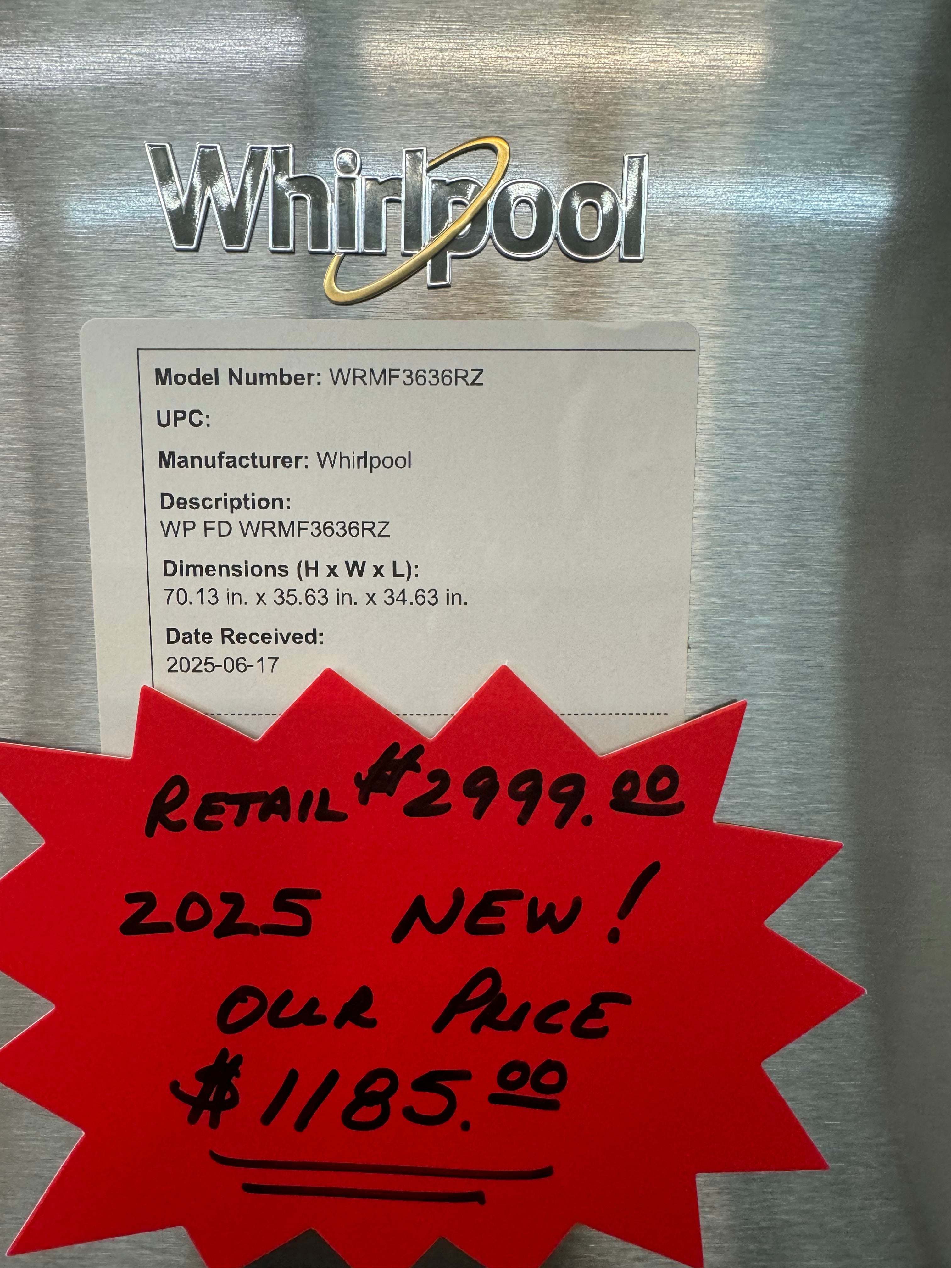 Whirpool Refrigerator 4 Door ON SALE!!! $995.00